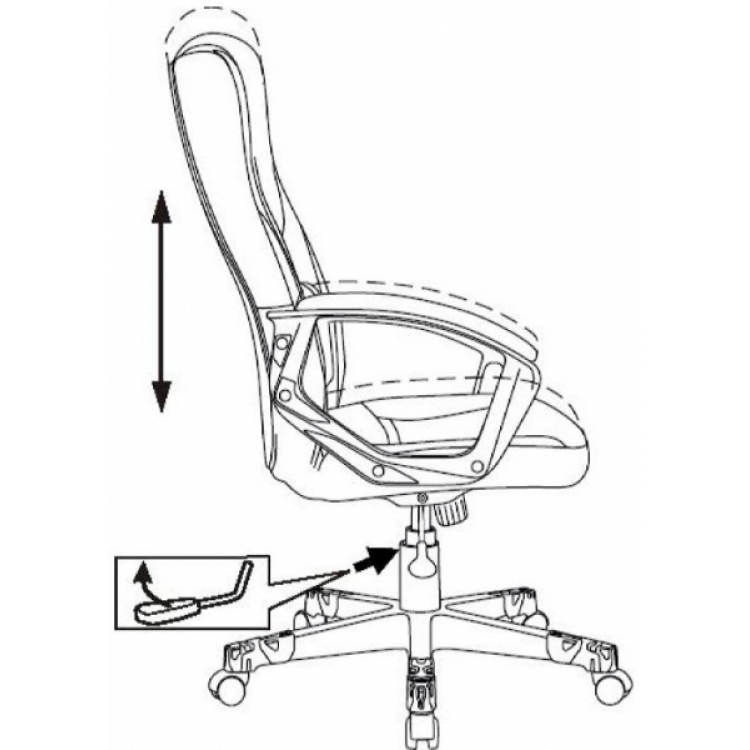 Кресло игровое Бюрократ Zombie 10