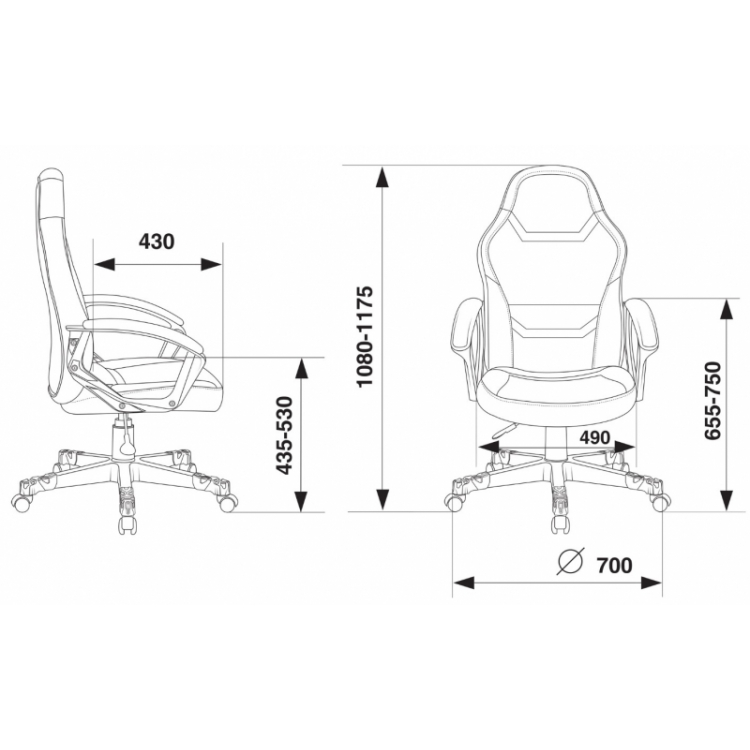 Кресло игровое Бюрократ Zombie 10