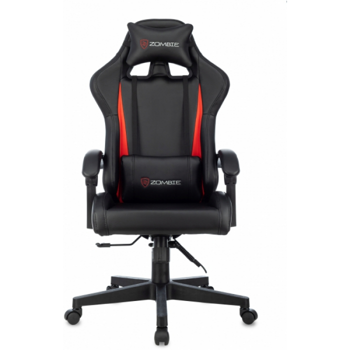 Кресло игровое Zombie Game Tetra черный/красный