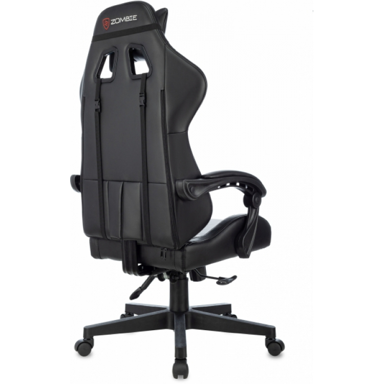 Кресло игровое Zombie Game Tetra черный/красный