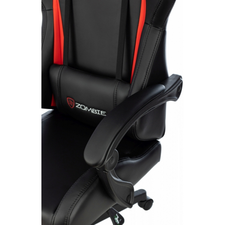 Кресло игровое Zombie Game Tetra черный/красный