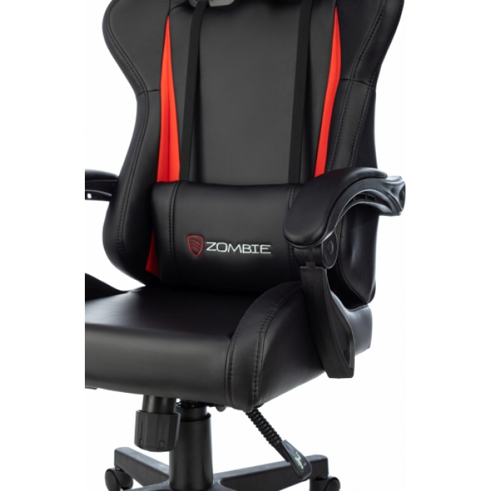 Кресло игровое Zombie Game Tetra черный/красный