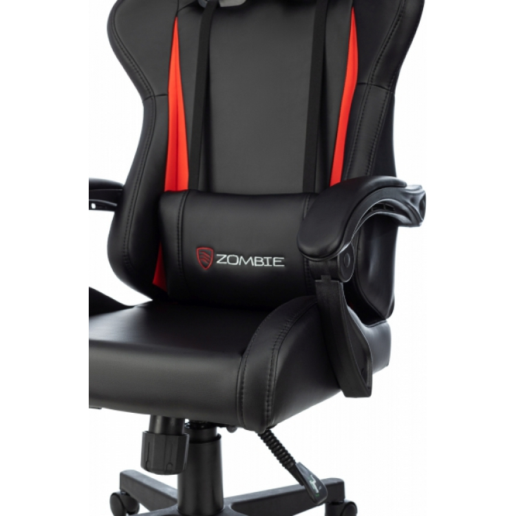 Кресло игровое Zombie Game Tetra черный/красный