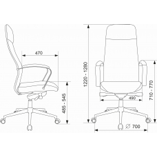 Кресло руководителя Бюрократ CH-610SL-Lux