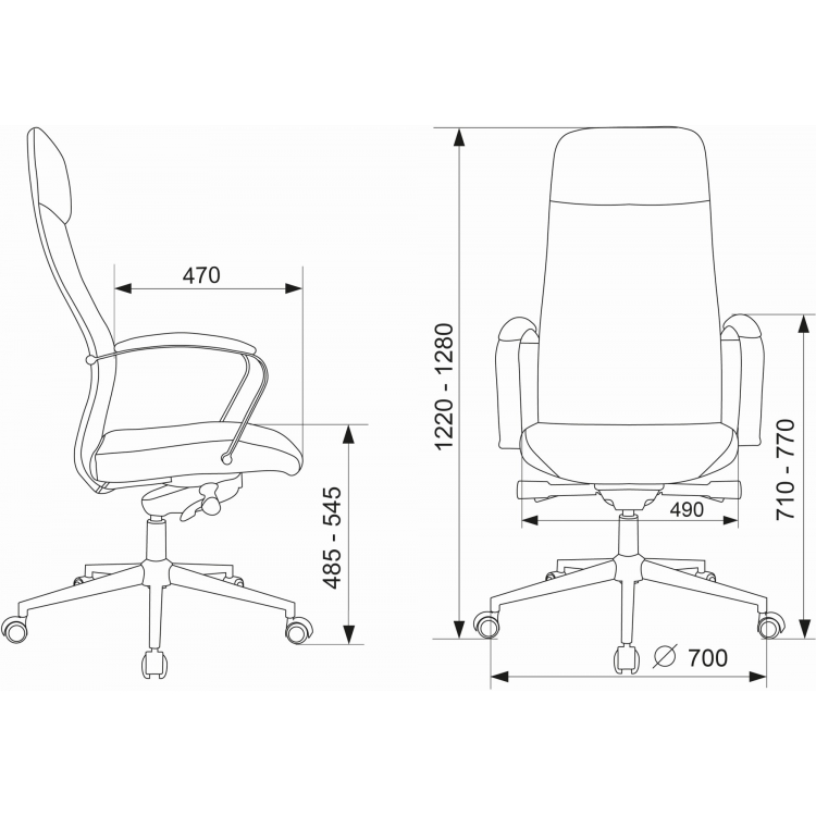 Кресло руководителя Бюрократ CH-610SL-Lux