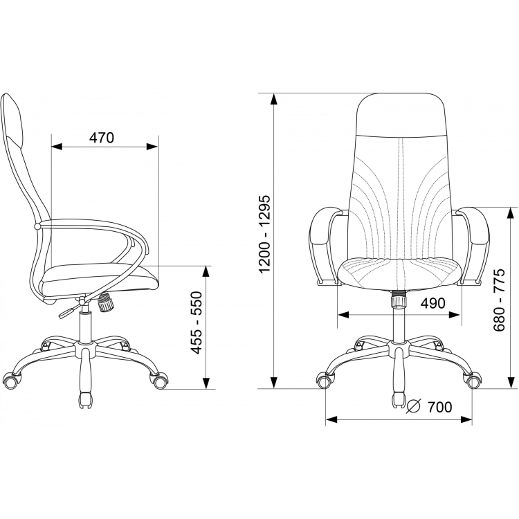 Кресло руководителя Бюрократ CH-610SL
