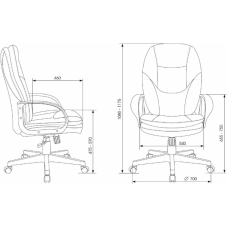 Кресло руководителя Бюрократ CH-868LT экокожа