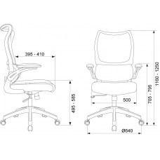 Кресло руководителя Бюрократ Sigma 1 Black