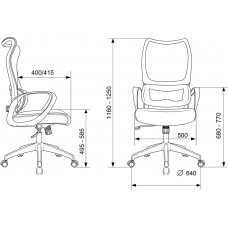 Кресло руководителя Бюрократ Sigma 2 Black