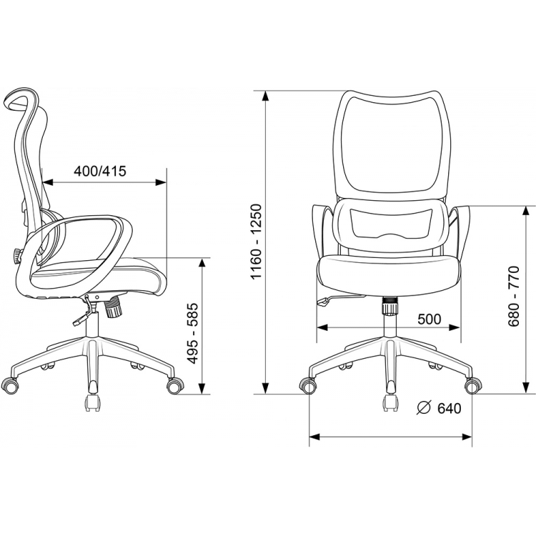 Кресло руководителя Бюрократ Sigma 2 Black