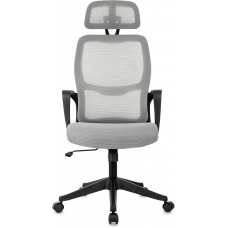 Кресло руководителя Бюрократ Wise Grey