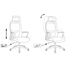 Кресло руководителя Бюрократ Wise Black