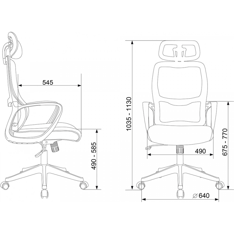 Кресло руководителя Бюрократ Wise Black