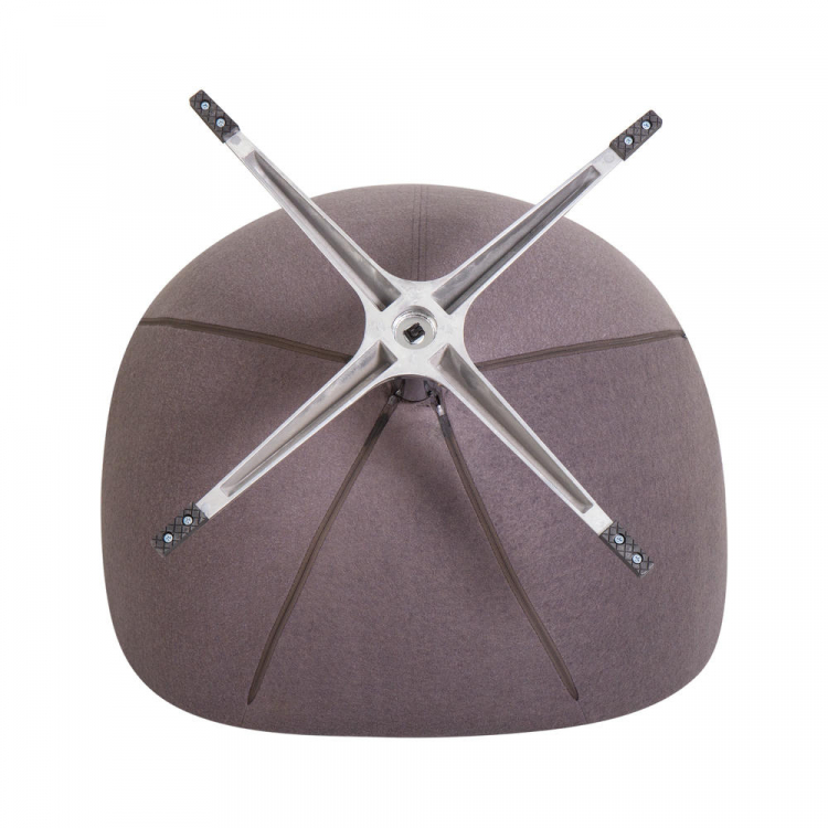 Кресло дизайнерское  EGG, серая ткань AF7