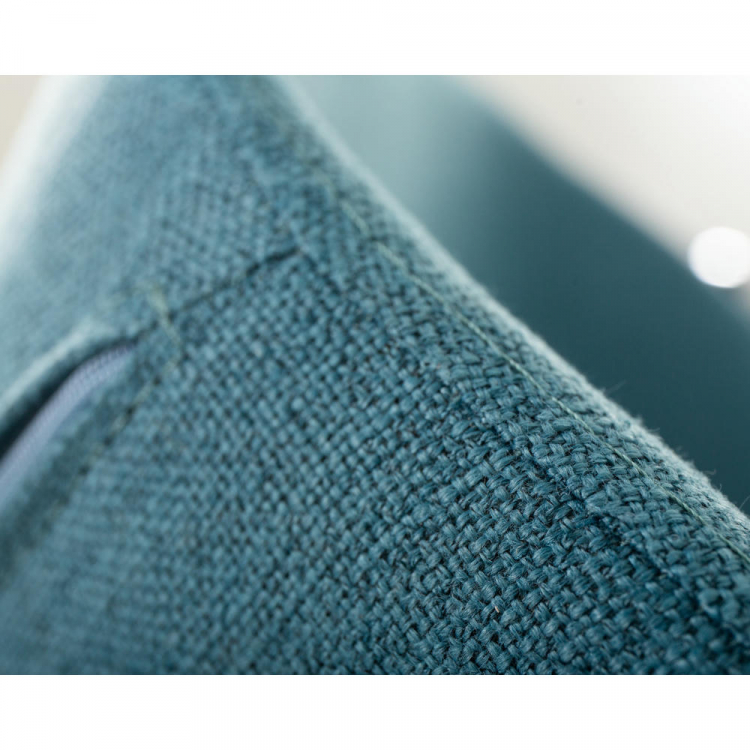 Кресло дизайнерское  SWAN, синяя ткань IF6, алюминиевое основание