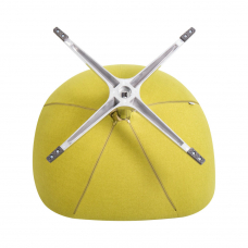 Кресло дизайнерское  EGG, светло-зеленая ткань AF3