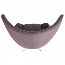 Кресло дизайнерское  EGG, серая ткань AF7