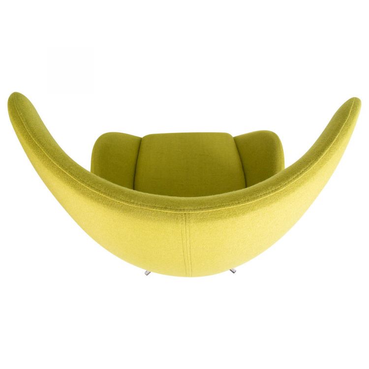 Кресло дизайнерское  EGG, светло-зеленая ткань AF3