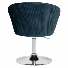 Кресло дизайнерское  EDISON, синий велюр (1922-20)