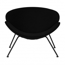 Кресло дизайнерское  EMILY, черный ткань AF9, черное основание