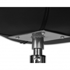 Кресло дизайнерское  SWAN, черный кожзам P13, алюминиевое основание