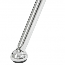 Кресло дизайнерское  EMILY, серая ткань AF7, хромированная сталь