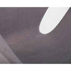 Кресло дизайнерское  SWAN, серая ткань IF11, алюминиевое основание