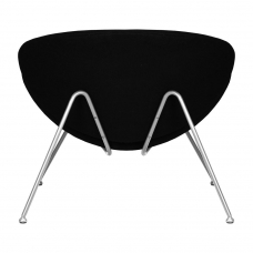 Кресло дизайнерское  EMILY, черный ткань AF9, хромированная сталь