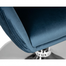 Кресло дизайнерское  EDISON, синий велюр (1922-20)