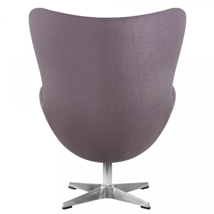 Кресло дизайнерское  EGG, серая ткань AF7