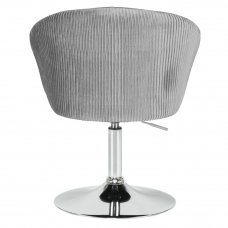 Кресло дизайнерское  EDISON, серый велюр (1922-19)