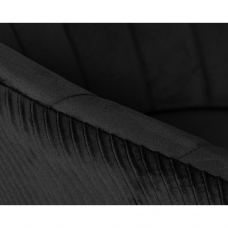 Кресло дизайнерское  EDISON BLACK, черный велюр (1922-21)