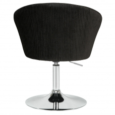 Кресло дизайнерское  EDISON, черный велюр (1922-21)