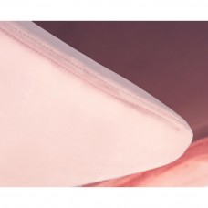 Кресло дизайнерское  SWAN, розовый велюр BLUVEL52, алюминиевое основание