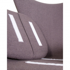 Кресло дизайнерское  EGG, серая ткань AF7