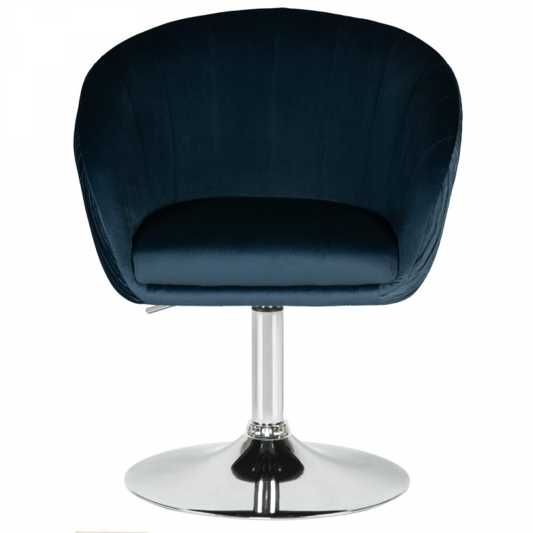 Кресло дизайнерское  EDISON, синий велюр (1922-20)