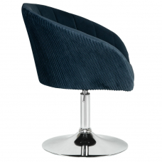 Кресло дизайнерское  EDISON, синий велюр (1922-20)