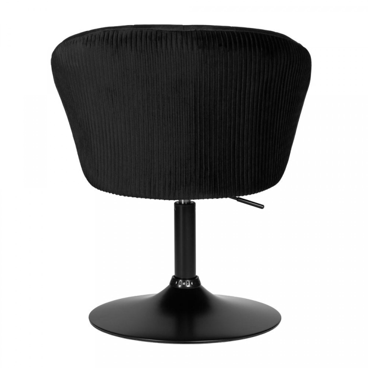 Кресло дизайнерское  EDISON BLACK, черный велюр (1922-21)