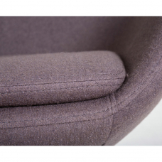 Кресло дизайнерское  EGG, серая ткань AF7