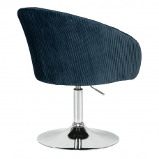 Кресло дизайнерское  EDISON, синий велюр (1922-20)