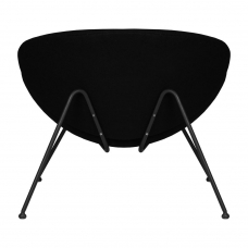 Кресло дизайнерское  EMILY, черный ткань AF9, черное основание