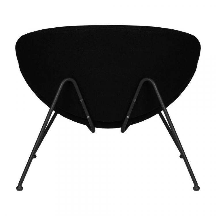 Кресло дизайнерское  EMILY, черный ткань AF9, черное основание