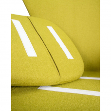 Кресло дизайнерское  EGG, светло-зеленая ткань AF3