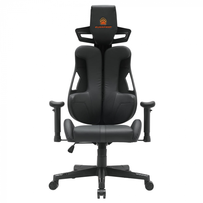 Геймерское кресло Everprof Serval Q Экокожа Черный