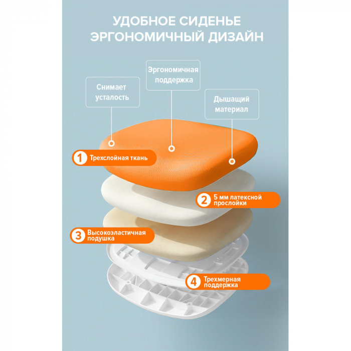 Детское кресло Everprof Kids 103 Ткань Оранжевый