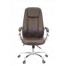 Кресло руководителя Everprof Long TM Экокожа Коричневый
