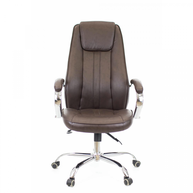 Кресло руководителя Everprof Long TM Экокожа Коричневый