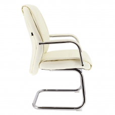 Кресло для посетителей Everprof Kent CF Экокожа Кремовый