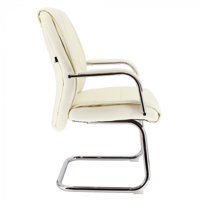 Кресло для посетителей Everprof Kent CF Экокожа Кремовый