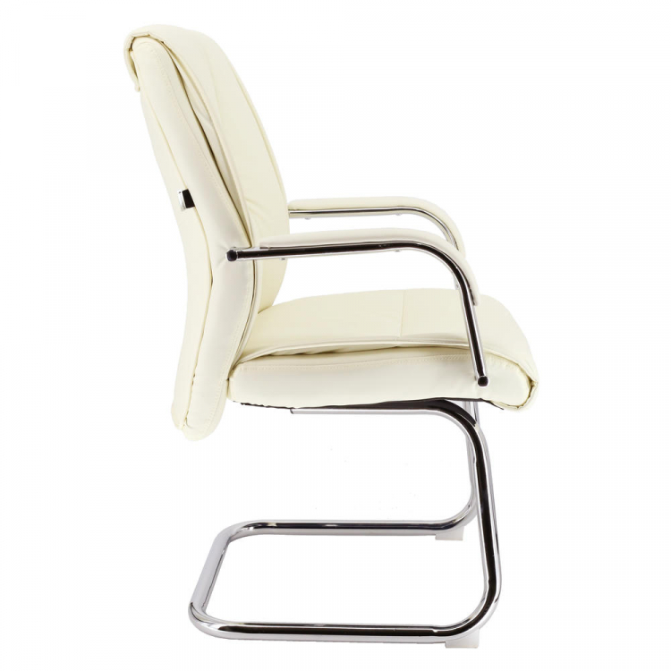 Кресло для посетителей Everprof Kent CF Экокожа Кремовый